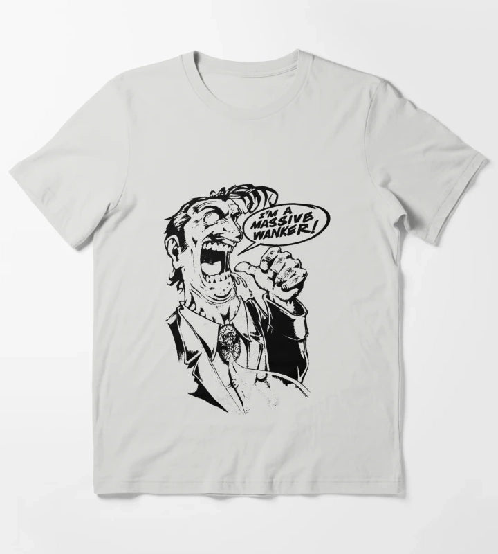 Massive Wanker T-Shirt Light Grey