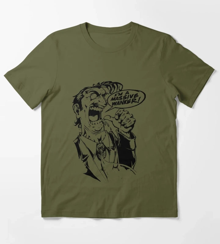 Massive Wanker T-Shirt Olive Green