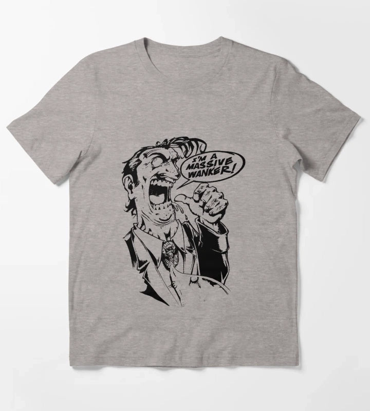 Massive Wanker T-Shirt Heather Grey