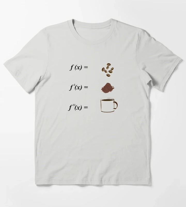 Math and Coffee Integrations Calculus Mathematics Math Students T-Shirt Light Grey