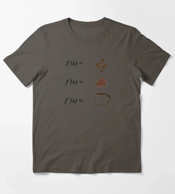 Math and Coffee Integrations Calculus Mathematics Math Students T-Shirt Dark Grey