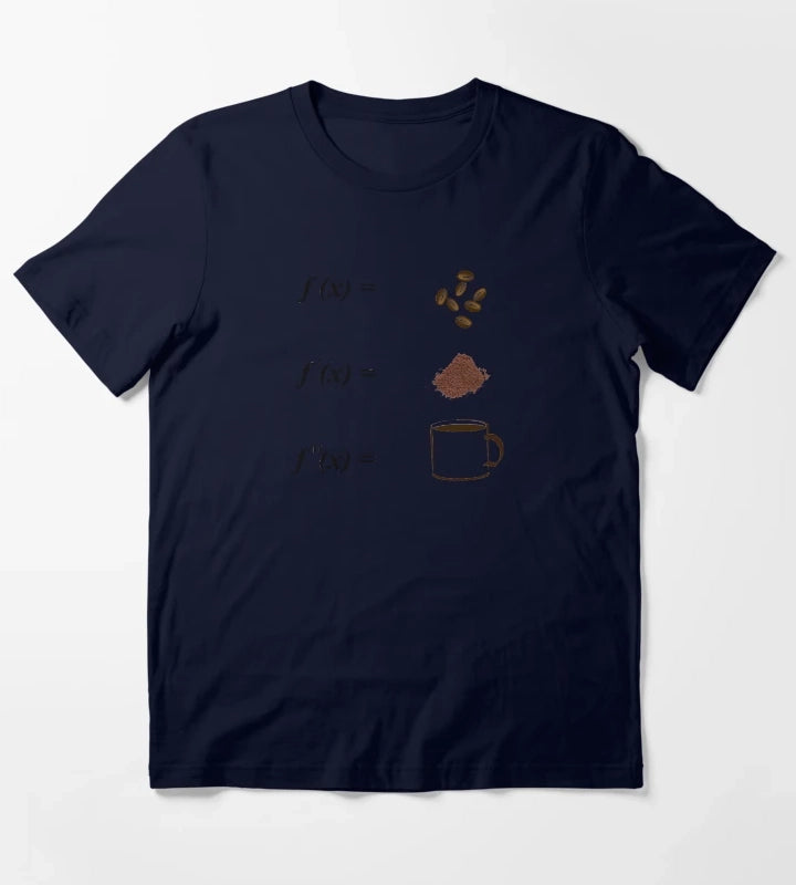 Math and Coffee Integrations Calculus Mathematics Math Students T-Shirt Navy