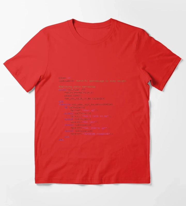 Matlab engineer coffee T-Shirt Red