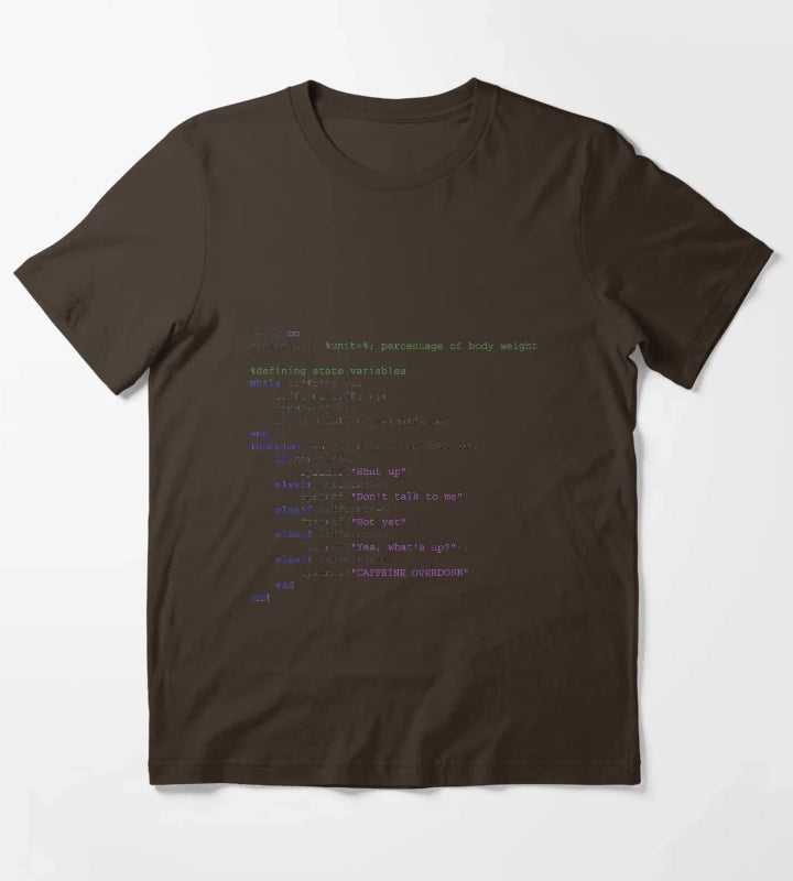 Matlab engineer coffee T-Shirt Brown