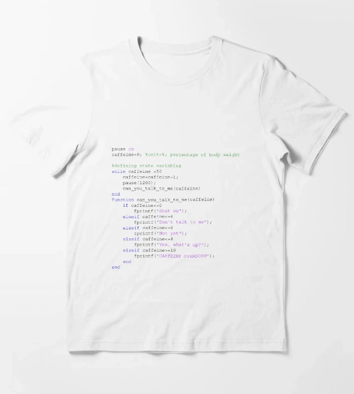 Matlab engineer coffee T-Shirt White