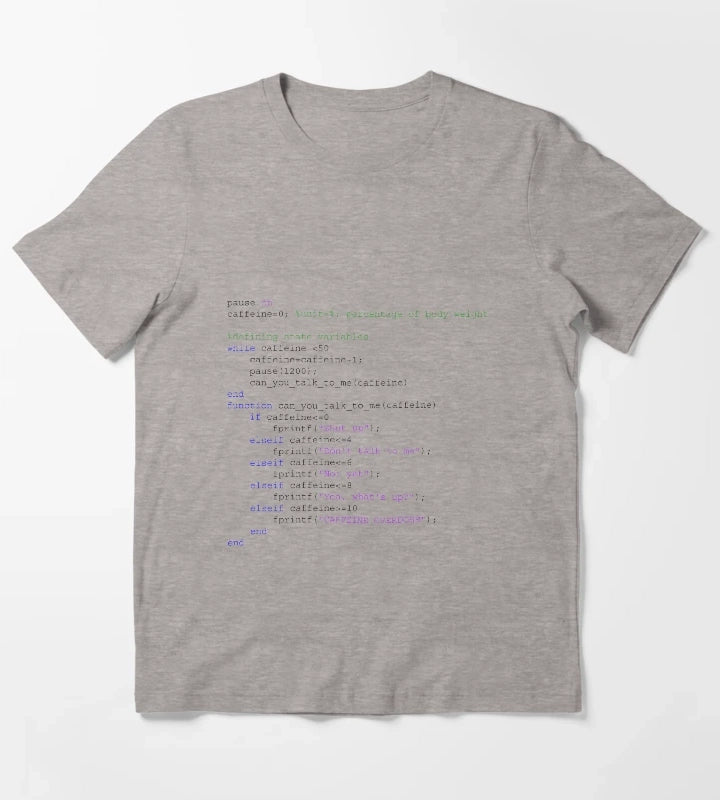 Matlab engineer coffee T-Shirt Heather Grey