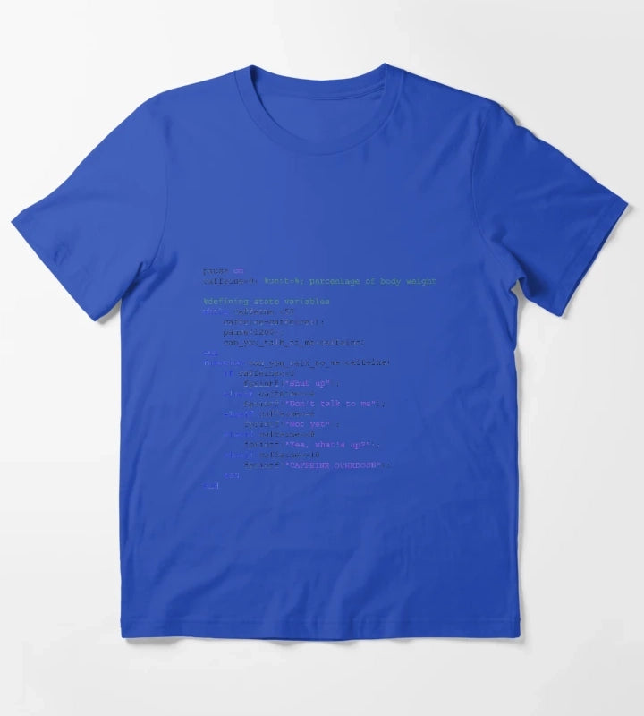 Matlab engineer coffee T-Shirt Blue