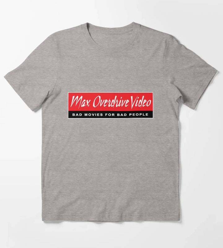 Max Overdrive Video The Best Films in Any Universe T-Shirt Heather Grey