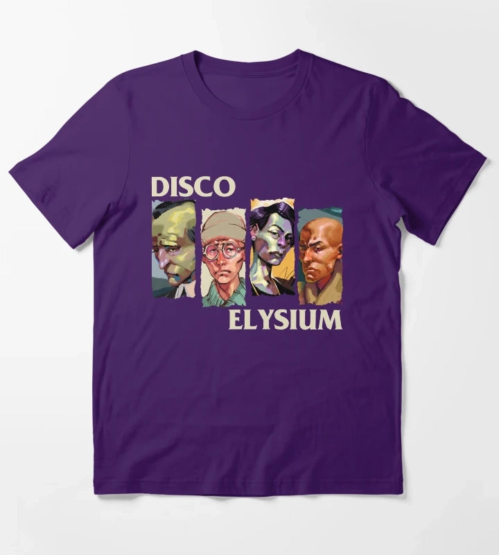 Mens Funny Role Disco Elysium Playing Game Gift For Fans T-Shirt Purple