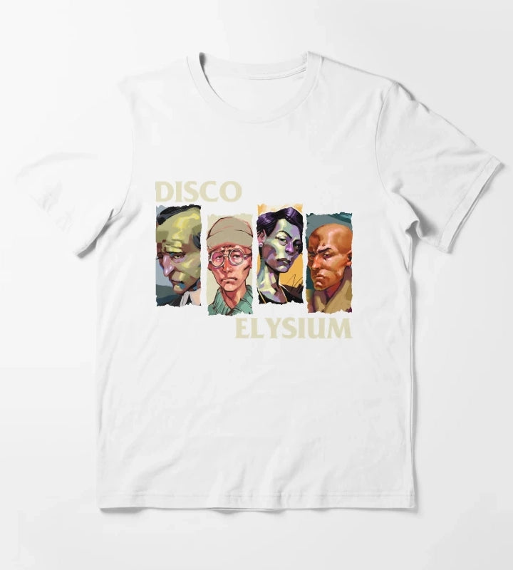 Mens Funny Role Disco Elysium Playing Game Gift For Fans T-Shirt White