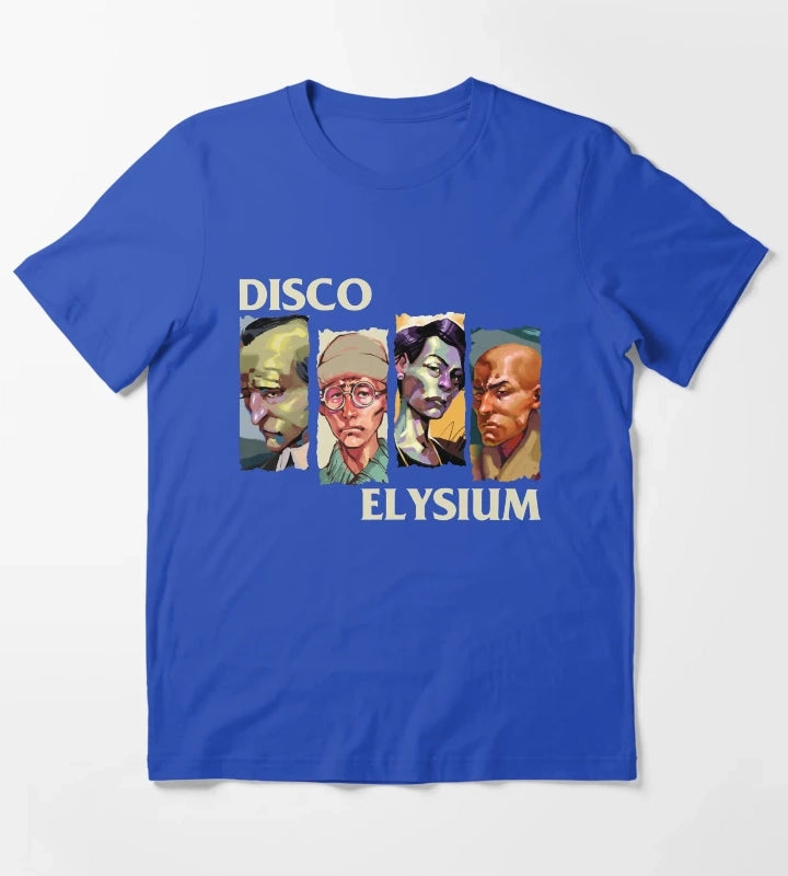 Mens Funny Role Disco Elysium Playing Game Gift For Fans T-Shirt Blue