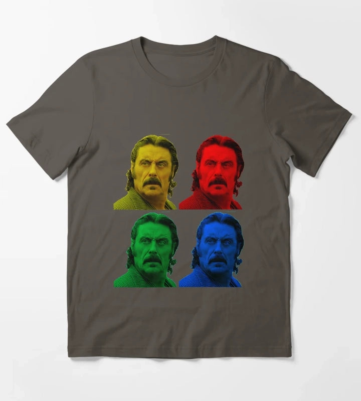 Mens My Favorite Al Swearengen Warholl Wild West Americana Halloween T-Shirt Dark Grey