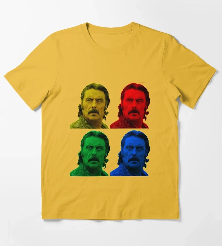 Mens My Favorite Al Swearengen Warholl Wild West Americana Halloween T-Shirt Yellow