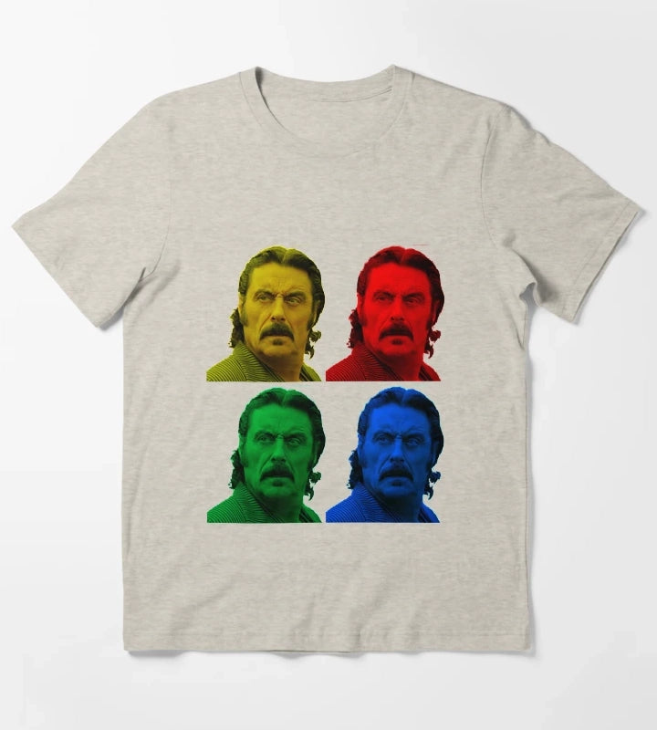 Mens My Favorite Al Swearengen Warholl Wild West Americana Halloween T-Shirt Cream