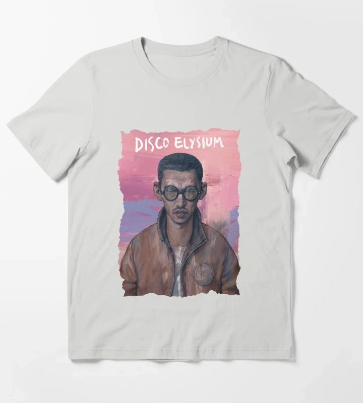 Mens Womens Disco Gameplay Elysium Funny Fans T-Shirt Light Grey