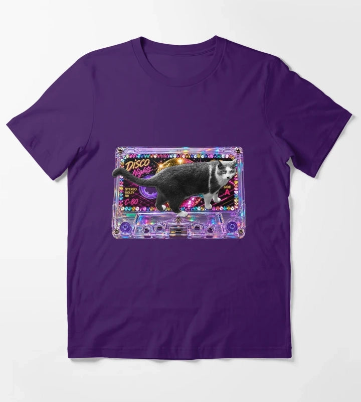Meow Mix Disco T-Shirt Purple