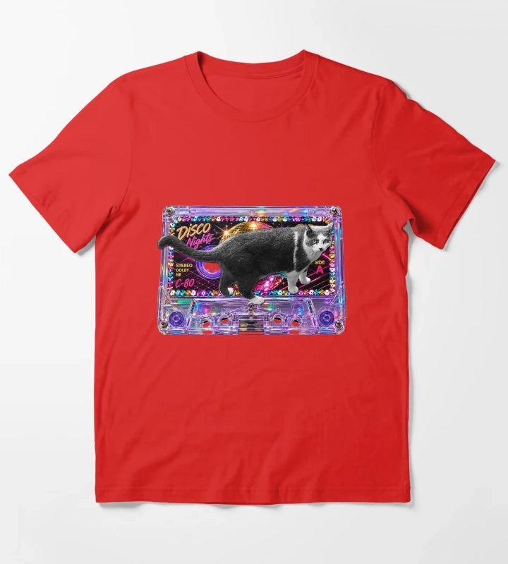 Meow Mix Disco T-Shirt Red