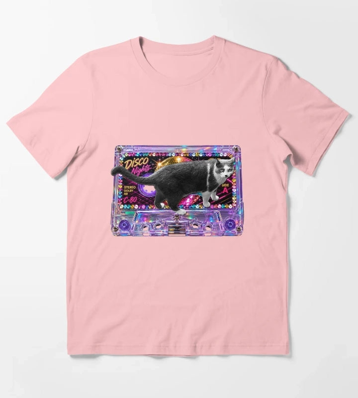 Meow Mix Disco T-Shirt Dark Grey