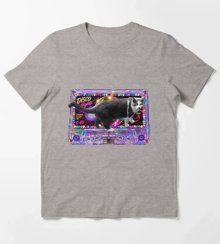Meow Mix Disco T-Shirt Heather Grey