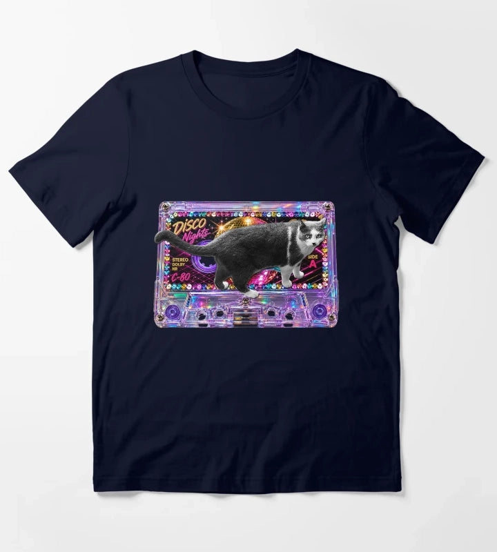 Meow Mix Disco T-Shirt Navy