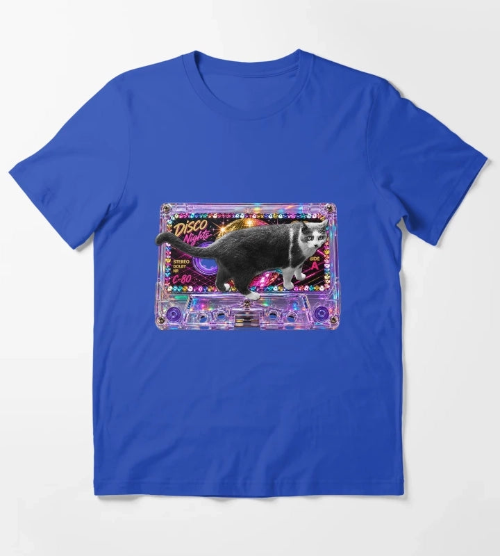 Meow Mix Disco T-Shirt Blue