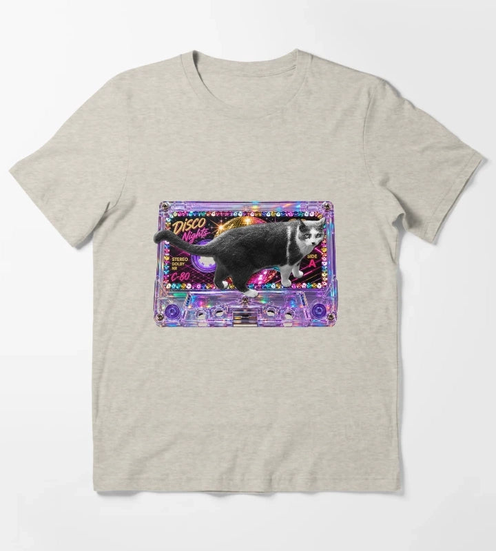 Meow Mix Disco T-Shirt Cream