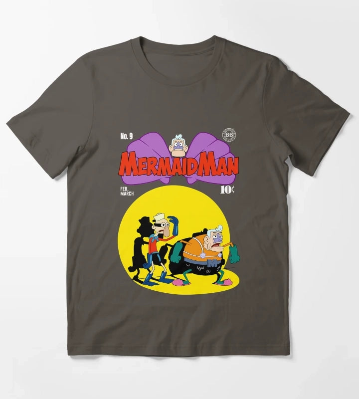 Mermaid Man T-Shirt Dark Grey