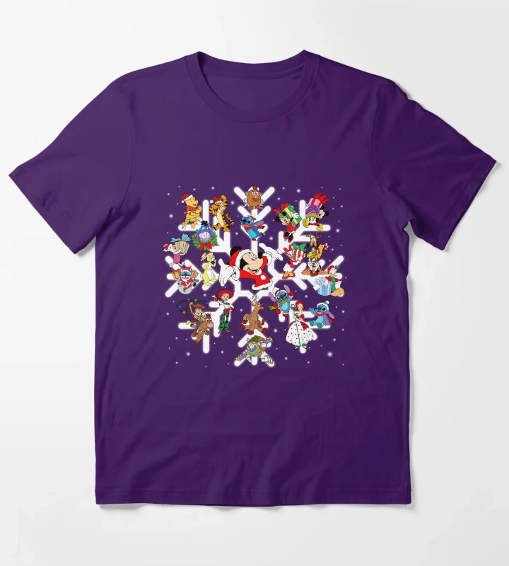 Merry Christmas For Friends T-Shirt Purple