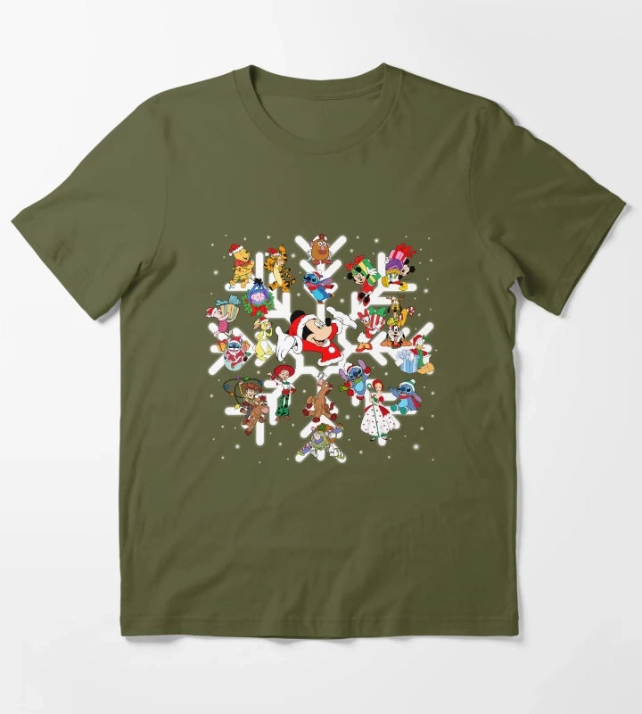 Merry Christmas For Friends T-Shirt Olive Green