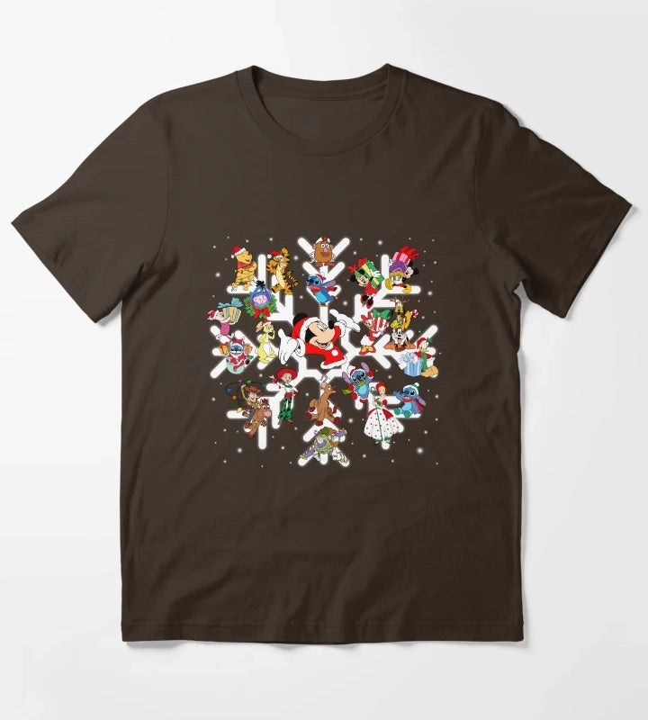 Merry Christmas For Friends T-Shirt Brown