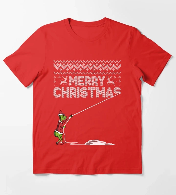 Merry Christmas Sweater T-Shirt Red