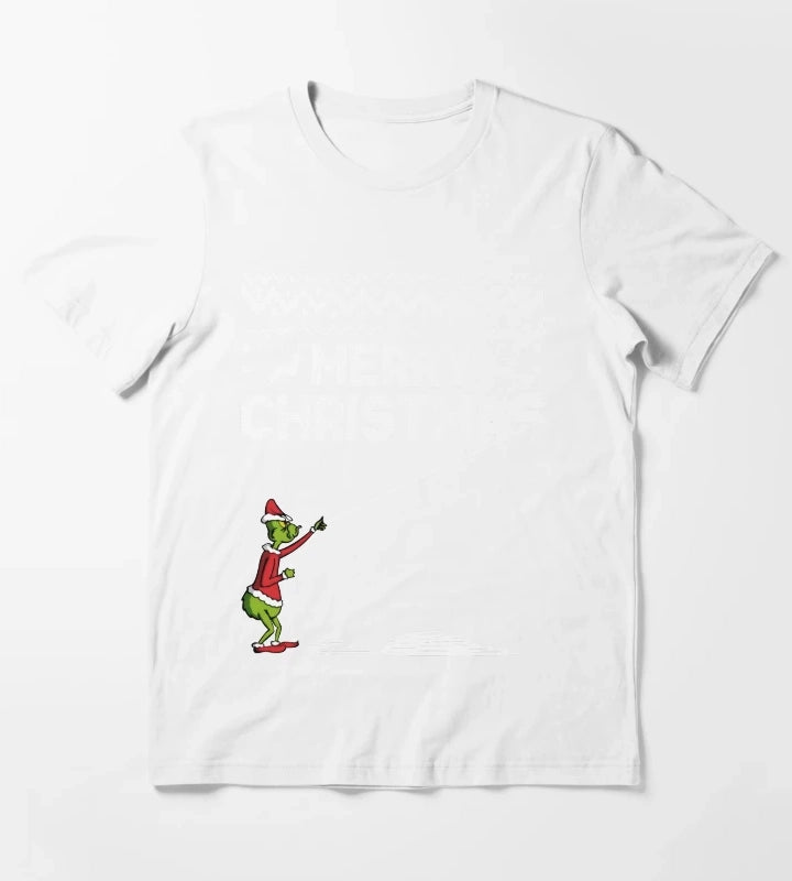 Merry Christmas Sweater T-Shirt White