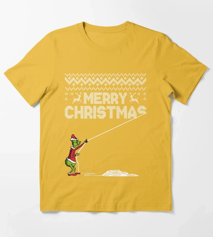 Merry Christmas Sweater T-Shirt Yellow