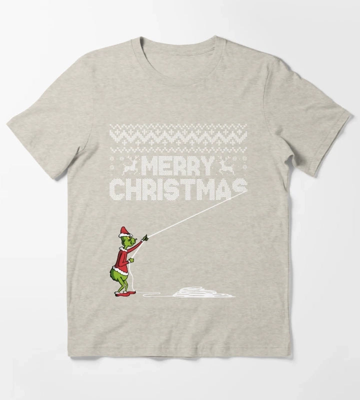 Merry Christmas Sweater T-Shirt Cream