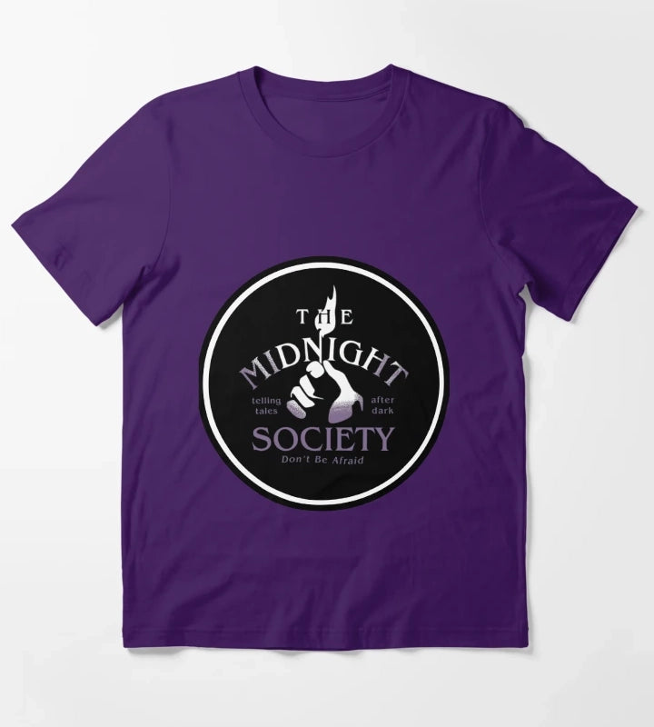 Midnight Societey Member 90s Show Horror T-Shirt Purple