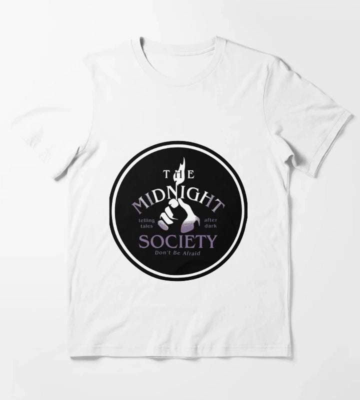 Midnight Societey Member 90s Show Horror T-Shirt White