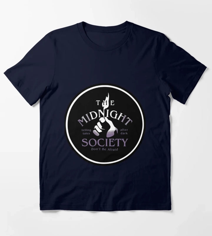 Midnight Societey Member 90s Show Horror T-Shirt Navy