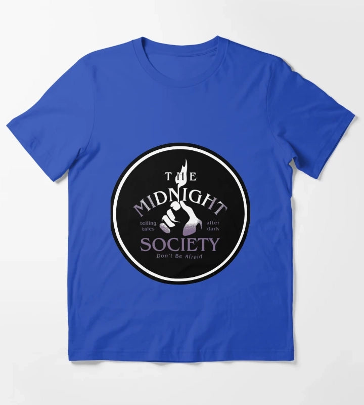 Midnight Societey Member 90s Show Horror T-Shirt Blue