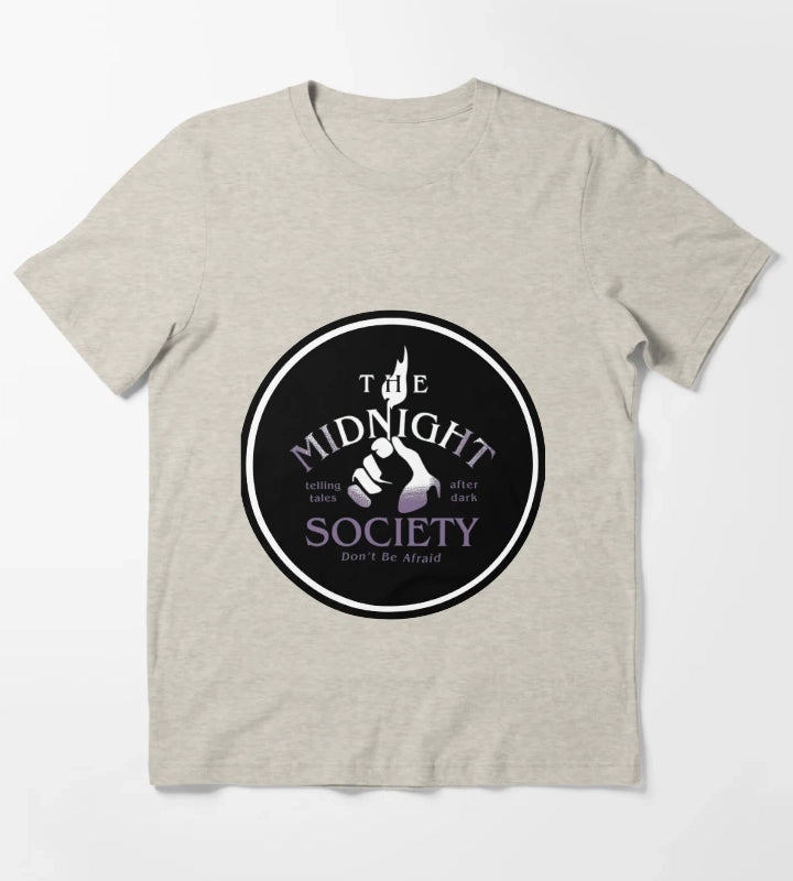 Midnight Societey Member 90s Show Horror T-Shirt Cream