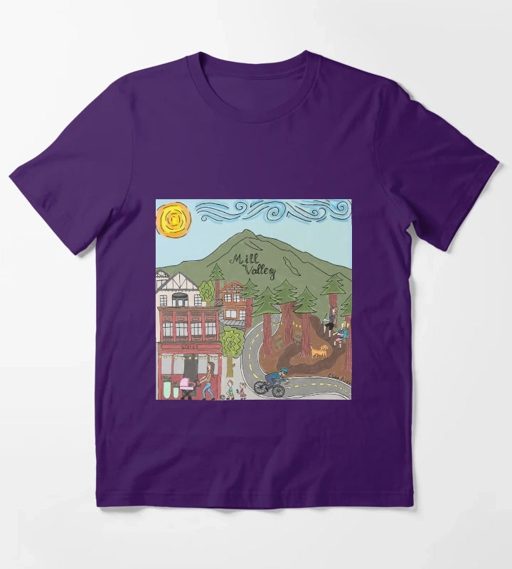 Mill Valley California T-Shirt Purple