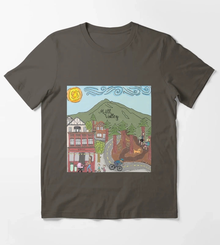 Mill Valley California T-Shirt Dark Grey