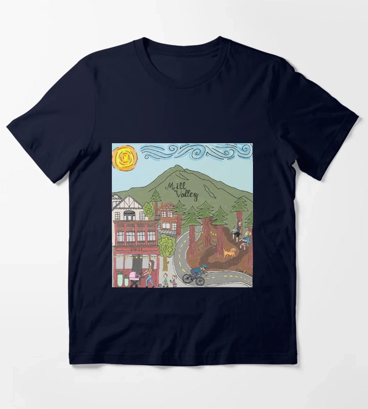 Mill Valley California T-Shirt Navy