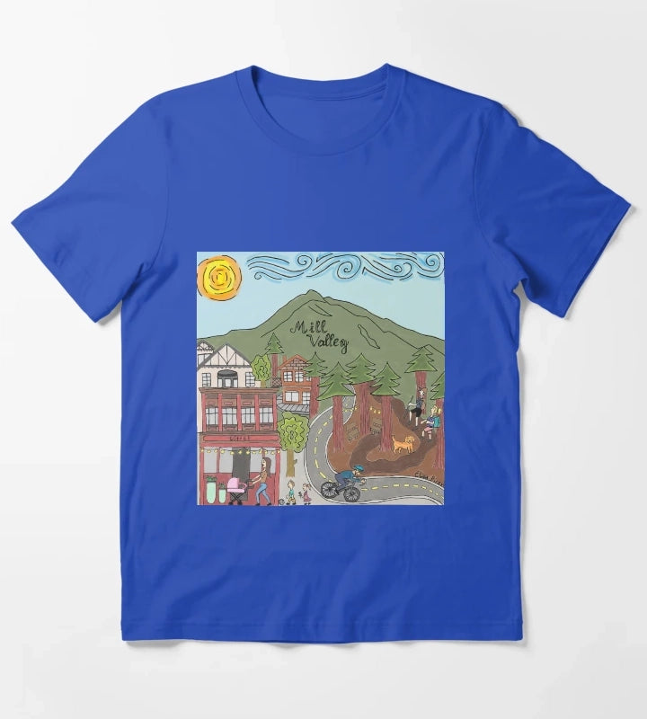 Mill Valley California T-Shirt Blue