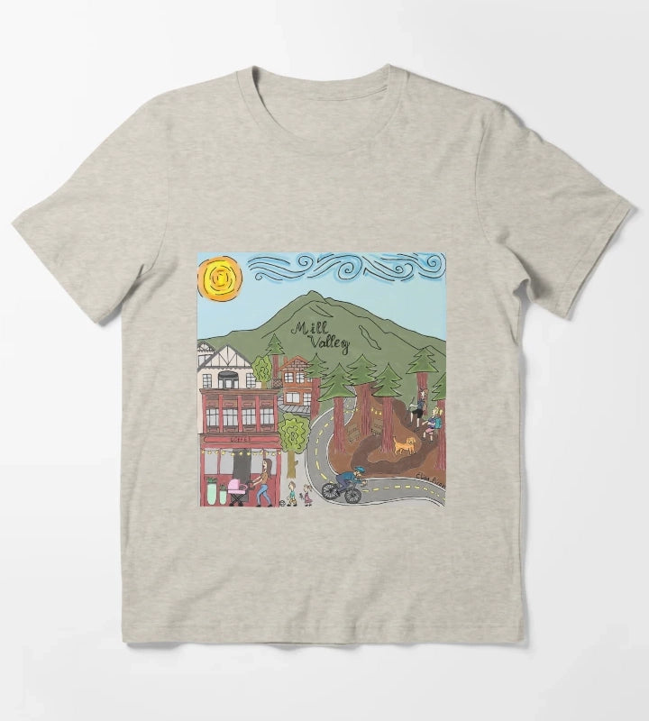 Mill Valley California T-Shirt Cream