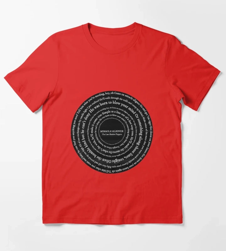 Miracle Aligner Lyric Circle T-Shirt Red