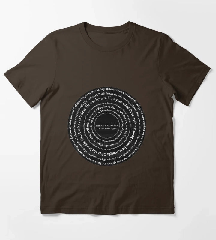 Miracle Aligner Lyric Circle T-Shirt Brown