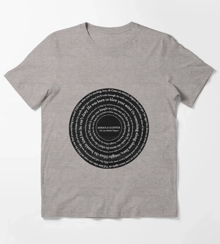 Miracle Aligner Lyric Circle T-Shirt Heather Grey