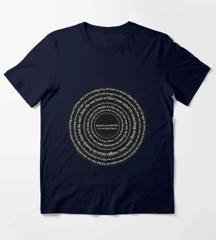 Miracle Aligner Lyric Circle T-Shirt Navy