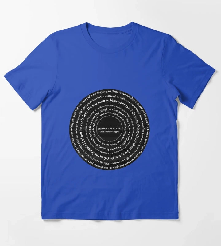 Miracle Aligner Lyric Circle T-Shirt Blue