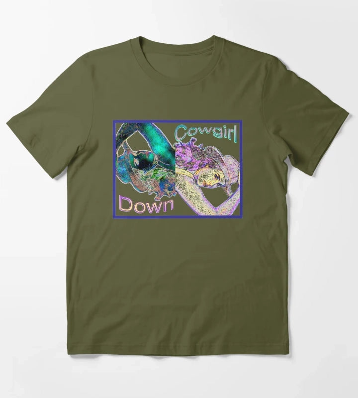 Mirror Images T-Shirt Olive Green